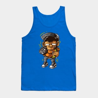 Monkey skateboard Tank Top